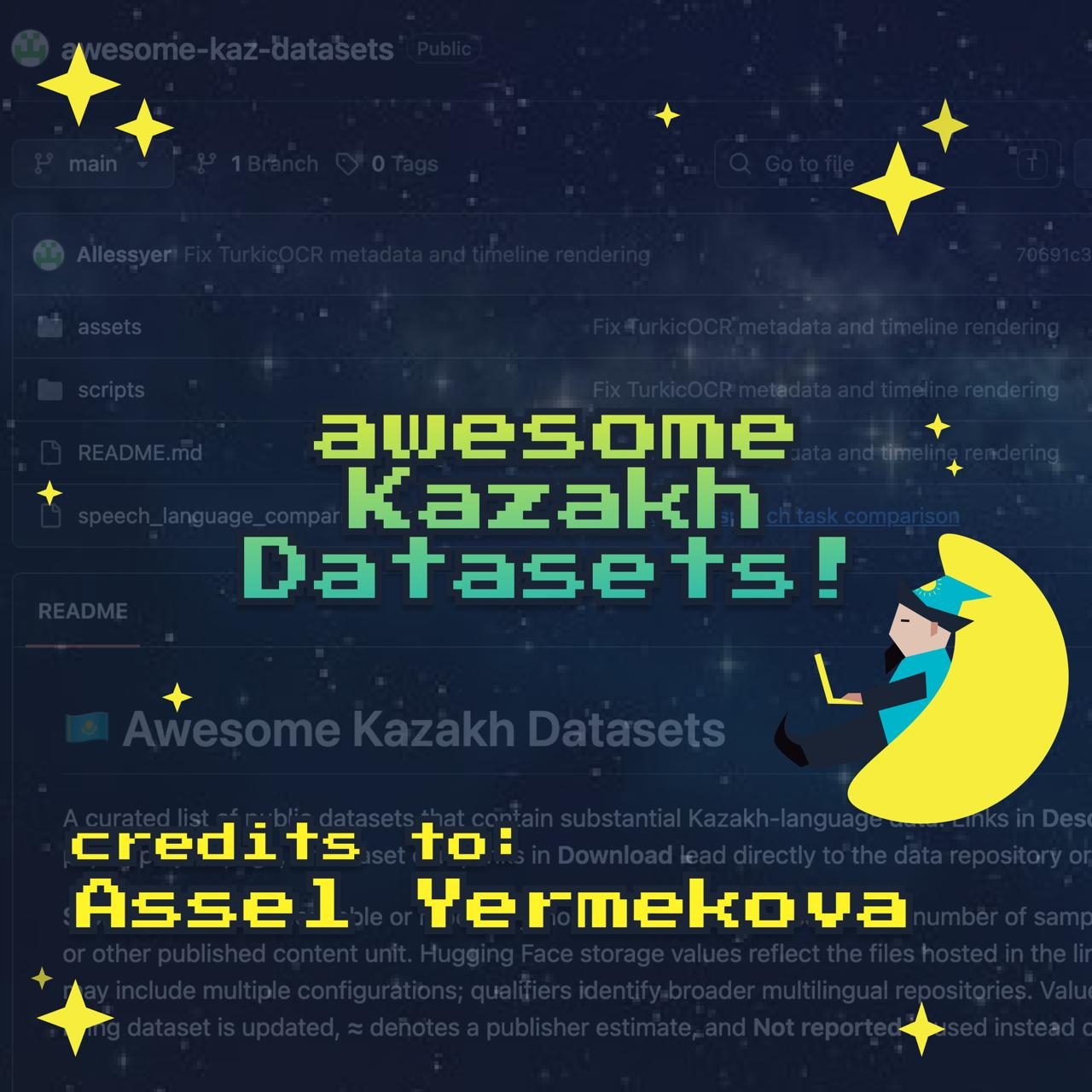 Open datasets for Kazakh